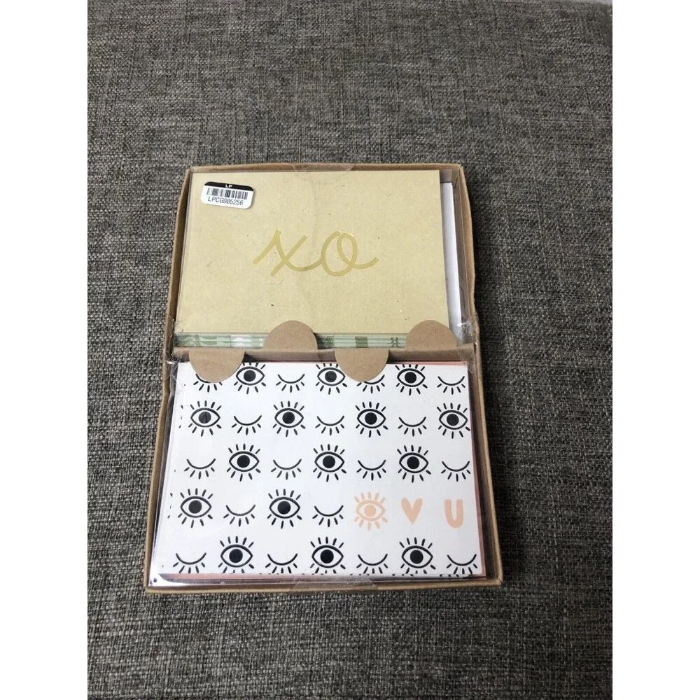 Design Group Beige Black 24 Count Xs Os Love Notecards with Envelopes 5